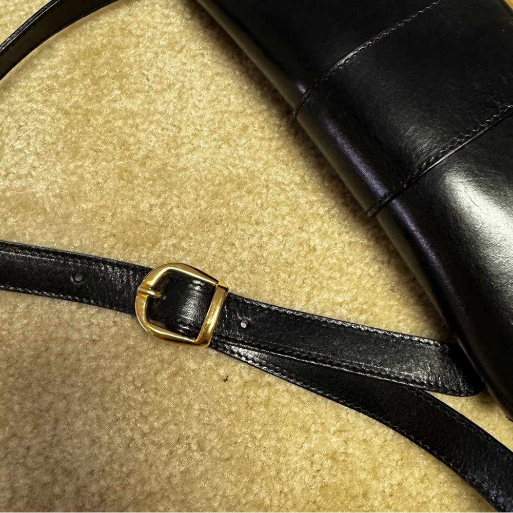 Vera‎ Pelle Black Leather Shoulder Bag - Picture 5 of 11